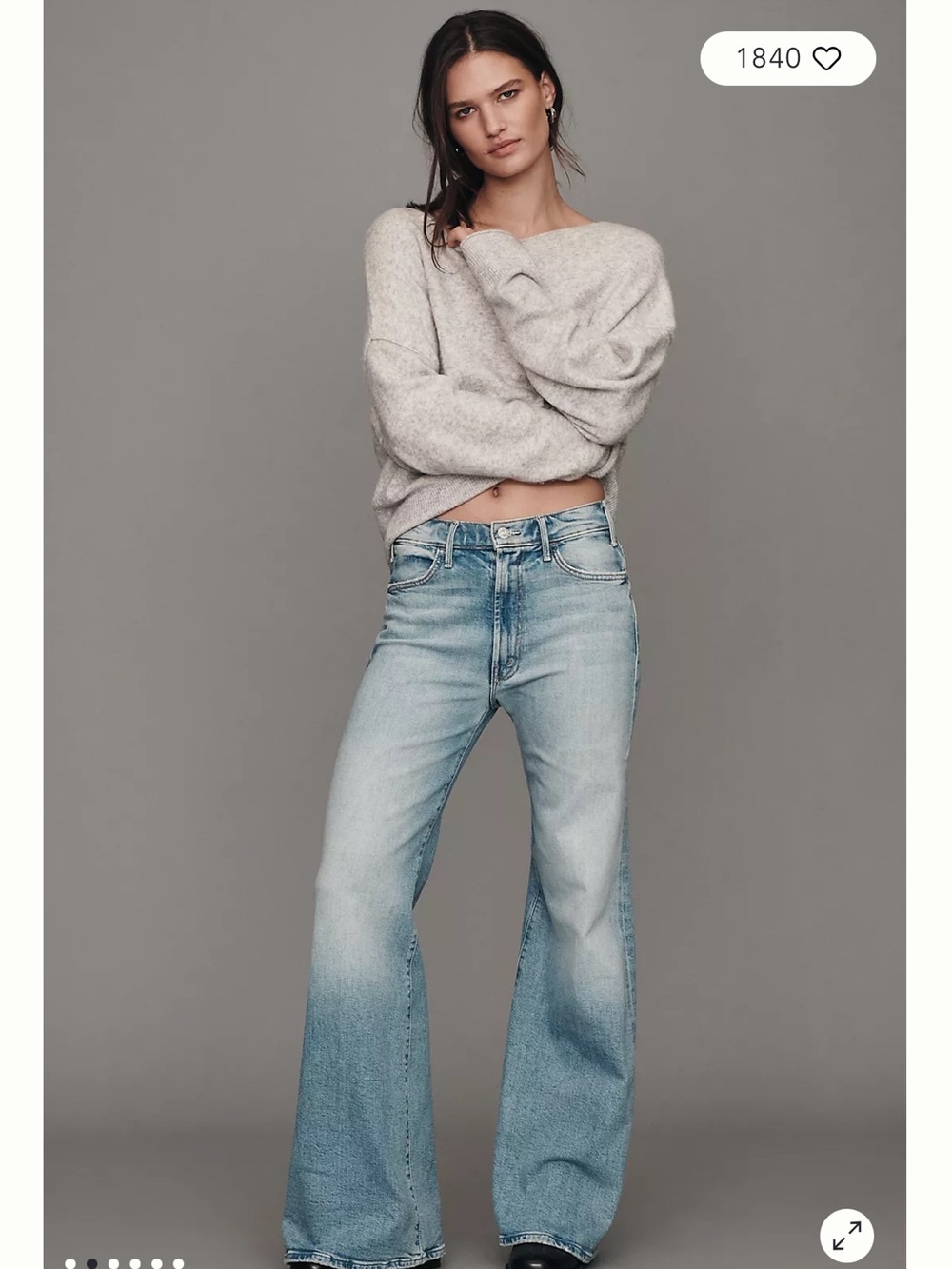 MOTHER The Hustler Roller Sneak High Rise Wide Leg Jeans I confess